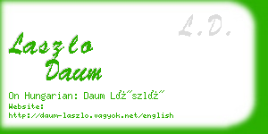 laszlo daum business card